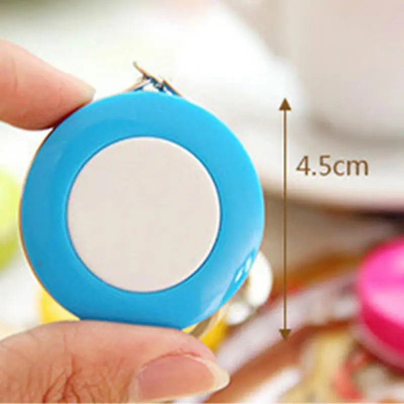 

New Candy Color Keychain Tape Measure 1.5 Meters Quantity Clothing Size Tape Measure Small Tape Measure