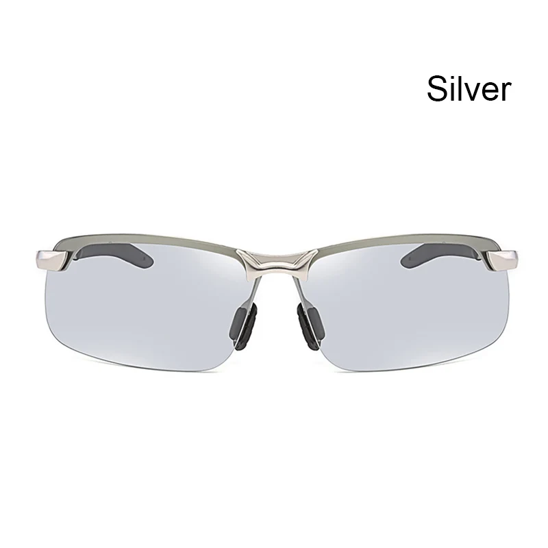 Высокая Поляризованные солнечные очки с полуободковой солнцезащитные очки водителя очки гоночные эффект хамелеона цветные очки DOG88