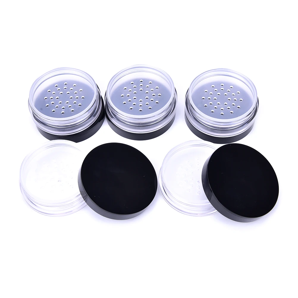 

New 10ml Empty Refillable Cosmetic Jar Pot Loose Face Powder Sifter Case Powder Box Empty Cosmetic Container Travel