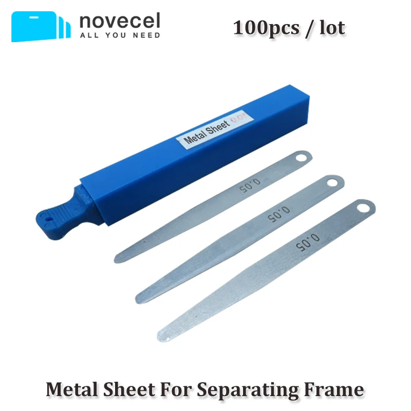 

100 pcs/lot Metal Sheet Opening Tools for separating frame from S6 edge , S6 edge plus and S7 edge s8 s8+ N8, Thickness : 0.05mm