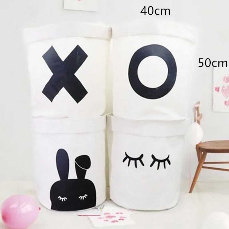 40*50 سنتيمتر الكرتون للطي الغسيل سلة الملابس القذرة سلال أشتات المنزل الاطفال لعبة المنظم سلال تخزين برميل