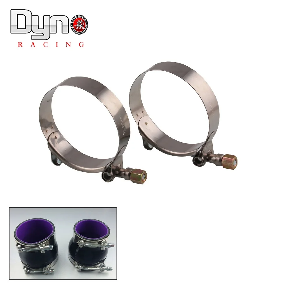 2 PCS Stainless Silicone T Bolt hose Clamp Kit Turbo Hose clamp 51mm