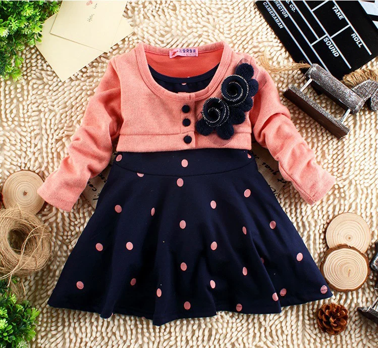 new 2018 summer 1-6 years child clothing children clothes corsage girl dress dresses baby Princess dress polka dot mock two pcs new 2018 summer 1-6 years child clothing children clothes corsage girl dress dresses baby Princess dress polka dot mock two pcs