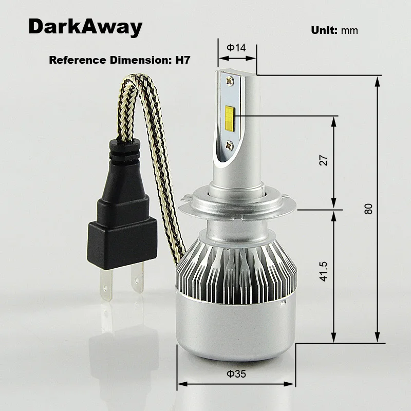 LED Car Headlight LH-C6F-H7-7