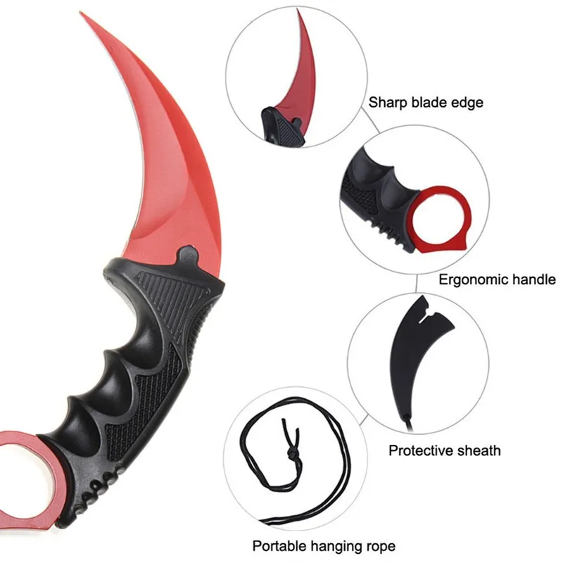 Горячее предложение! Распродажа! Ручной охотничий нож Karambit CS GO никогда не