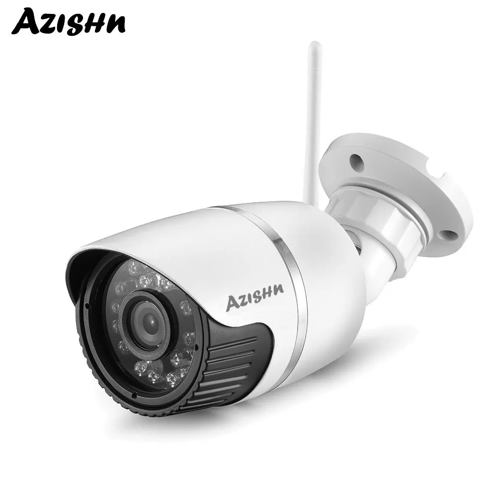 AZISHN Wifi 720P 960P 1080P наружная камера безопасности Беспроводная Проводная H.264 ONVIF P2P 24IR