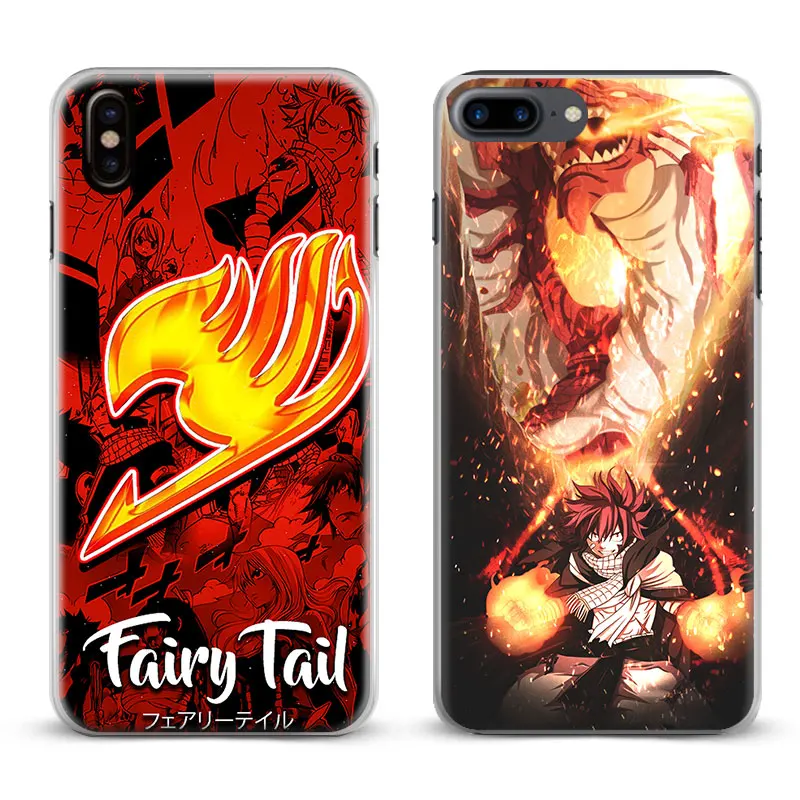 

Fairy Tail Natsu Logo Anime Coque Phone Case Cover Shell For Apple iPhone X 8Plus 8 7Plus 7 6sPlus 6s 6Plus 6 5 5S SE 4s 4