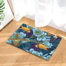 CAMMITEVER цветочный птица красивый цветок нескользящий коврик для ног домашний коврик кухонный дверной коврик модные Коврики для спальни
