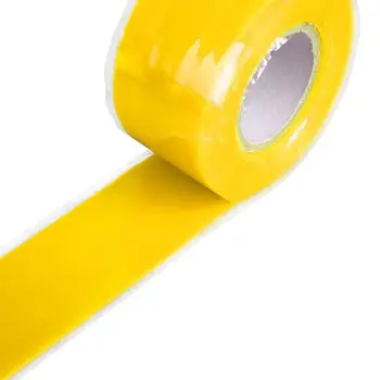 

New Waterproof Silicone Performance Repair Tape Bonding Rescue Self Fusing Wire Hose Transparent Film Tape 6 Colors