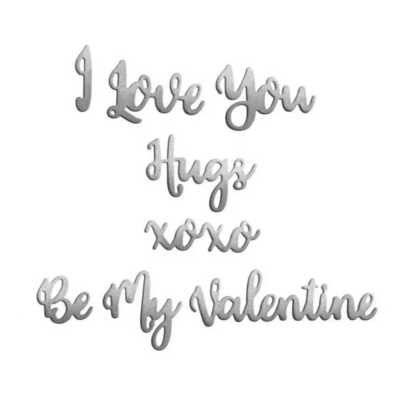 GJCrafts Love Word Dies Metal Cutting Dies for Scrapbooking Card Making