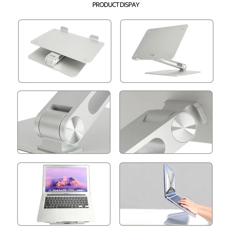 Алюминиевый сплав держатель для охлаждения ноутбука портативный складной регулируемый ноутбук Поддержка MacBook Air Pro Стенд аксессуары для ноутбуков