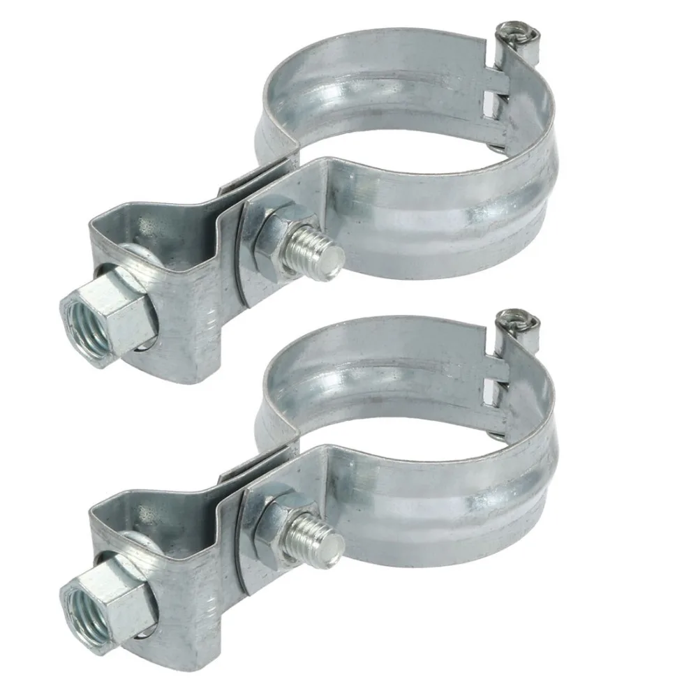 UXCELL 2pcs Clamps Iron Zinc Plated Hose Clamp for 48mm Outer Dia Tube