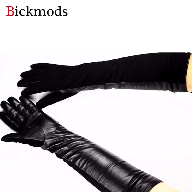 Новые полки Eldiven Guantes женские длинные перчатки из овчины теплые осенне зимние