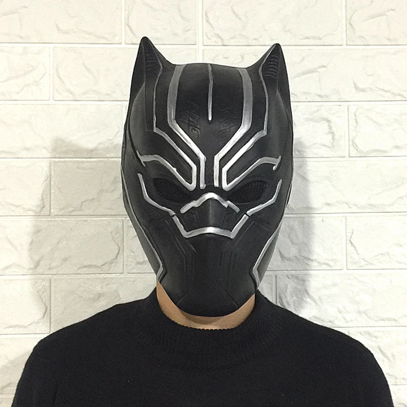 

Superhero Avengers Infinity War Black Panther Mask Latex Movie Halloween Party Cosplay Masks Terrorist Prop Fantastic Four