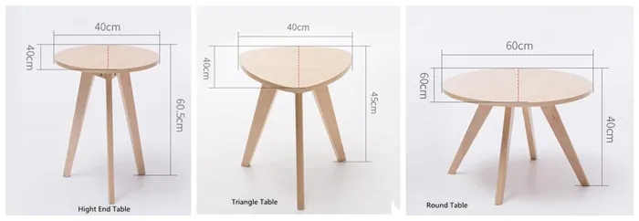 Современный придиванный столик среднего возраста идеально подходит для прикроватная тумбочка или гостиной скандинавского акцента круглый стол/треугольник