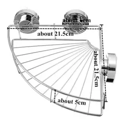 Крепкая нержавеющая сталь присоска ванная комната стеллаж для хранения угловая полка сортировочная чашка-держатель настенный шампунь