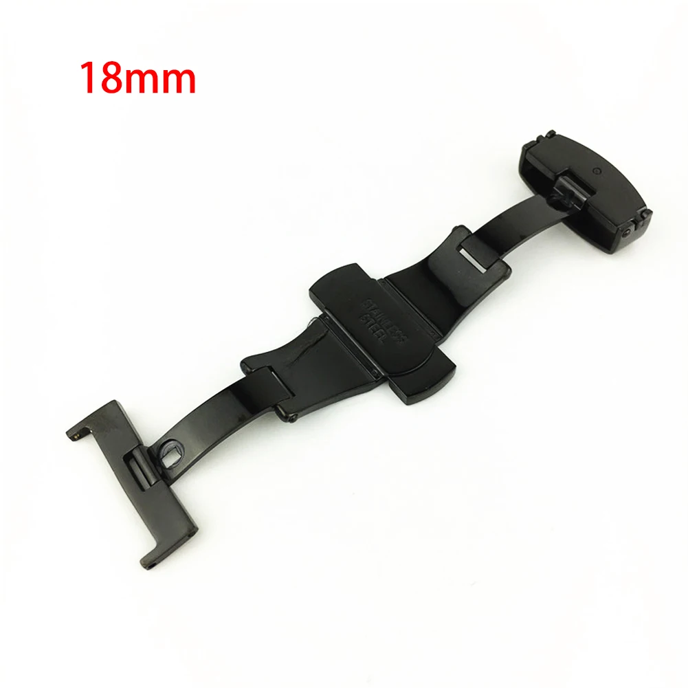 

Butterfly Deployment Watch Bands Double Push Button Fold Strap Buckle Clasp Nice