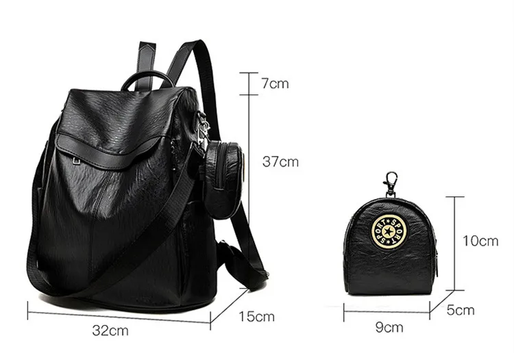 grande capacidade bolsa feminina mochila à prova