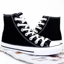 Обувь с героями мультфильмов; мужские высокие кроссовки; светящаяся обувь «The Scout Regiment»; парусиновая обувь «атака на Титанов»; обувь, раскрашенная вручную