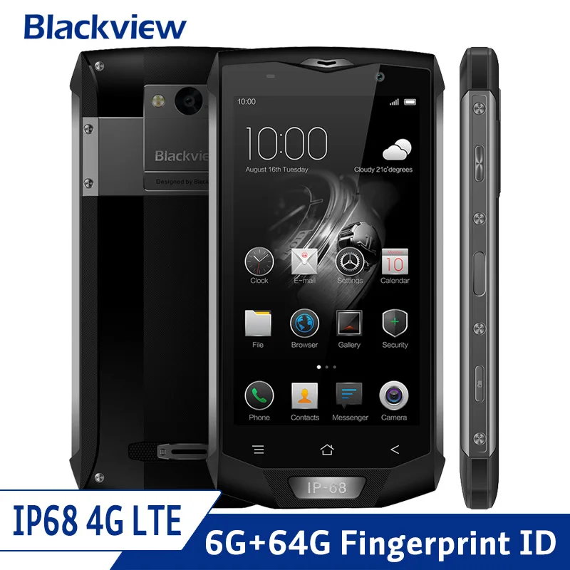 Blackview BV8000 Pro 4G LTE IP68 Waterproof Shockproof Smartphone Android 7.0 Octa Core 6GB+64GB Rugged Phone 16.0MP 4180mAh NFC