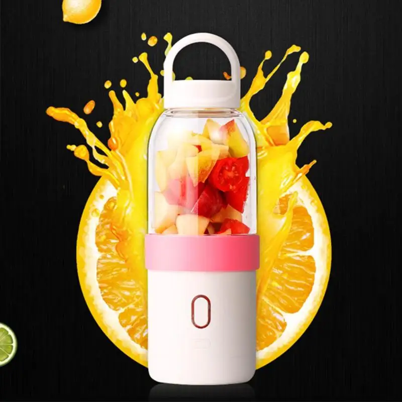 

500ml Portable Electric Fruit Orange Citrus Juicer Bottle Mini USB Rechargeable Juicer Cup Lemon Blender Juice Smoothie Maker
