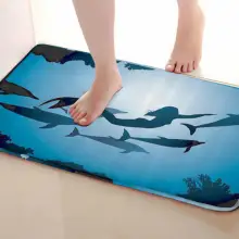 Коврики для улицы в стиле русалки, забавные Противоскользящие коврики для ванной, коврики для двери, коврики под входную дверь