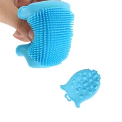 Baby Shower Силиконовые кисти новорожденных Мягкие силиконовые Скраб массаж головы щетка для мытья тела протрите детские мягкие Ванна массажер