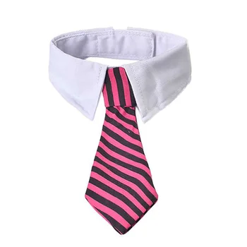 

Gentleman Pet Dog Tie Stripe Cat Bow Tie Puppy Necktie For Small Dogs Collar Grooming Bright spot Pet Supplies