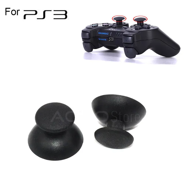 Best Offers Wholesale 50 pcs/lot For PlayStation 3 Controller Replacement Thumbsticks Grips Cover 3D Analog Joystick Caps for PS3