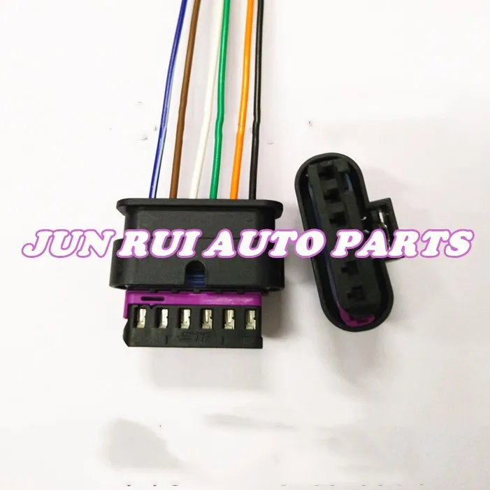 6 Pin/Way Motor Actuator/Door Lock Block Connector Plug With Cable Wire