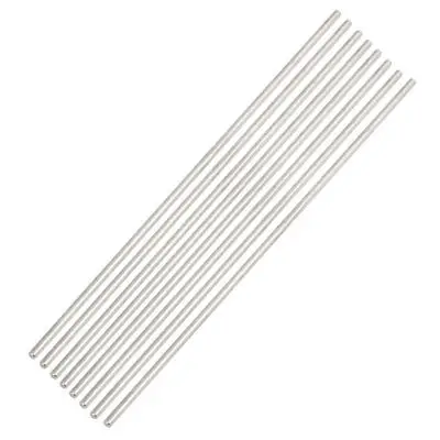 

30pcs 2mm x 120mm DIY Stainless Steel Straight Round Rod Bar Silver Tone