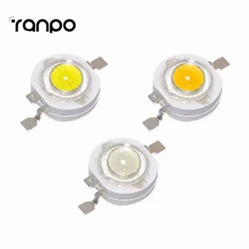 

100Pcs/Lot LED Bulb Chip SMD Spot Light Downlight Diode Lamps Full Watt 1W High Power LED lamp 110-120LM LEDs Bulb light