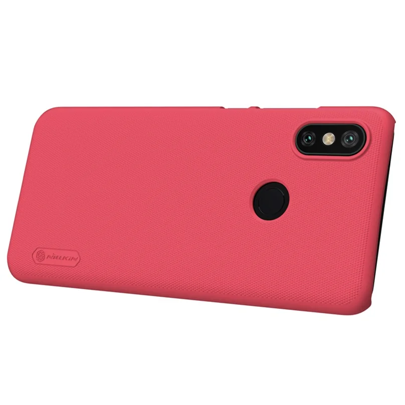 NILLKIN чехол для Xiaomi Mi A2 Матовый Защитный чехол для телефона для Xiaomi Mi A2 Жесткий ПК задняя крышка для Xiaomi Mi A2 с подарком - Цвет: Red