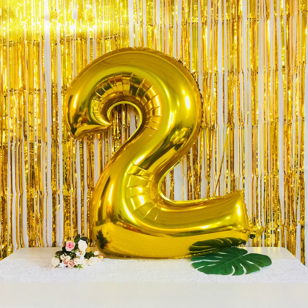 

40" Foil Number Balloon Birthday Party Decorations Kids Figure Air Balloons Happy Birthday Ballon Party Decorations Adult