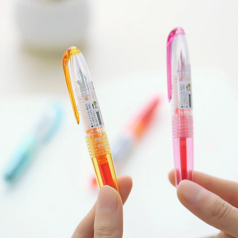 

Pilot Petit 1 Mini Fountain Pen Transparent Fine Nib Extra Small Colorful Ink Pen Writing Scrapbooking Kawaii Stationery SPN-20F