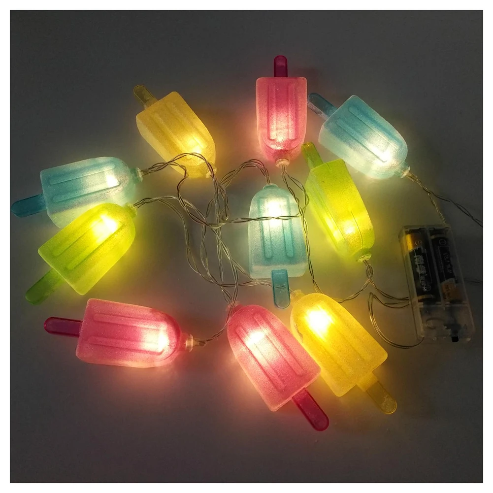 Popsicle LED String Light 10 LEDs Lighting Strings Colorful Fairy String Light with AA Battery for Wedding Party Gift Home Decor 0700587035432 Popsicle LED String Light 10 LEDs Lighting Strings Colorful Fairy String Light with AA Battery for Wedding Party Gift Home Decor 0700587035432