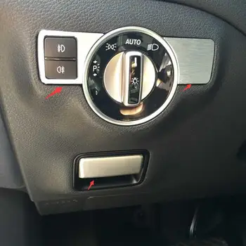 

For Mercedes benz ML GLE W166 GL X166 GLS GLA CLA Car Styling Headlight Adjustment Cover Electronic Handbreak Button Switch 3pcs