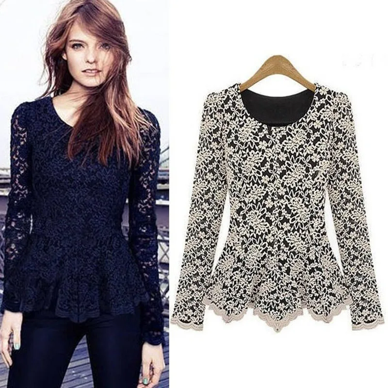 lace shirt and blouse styles