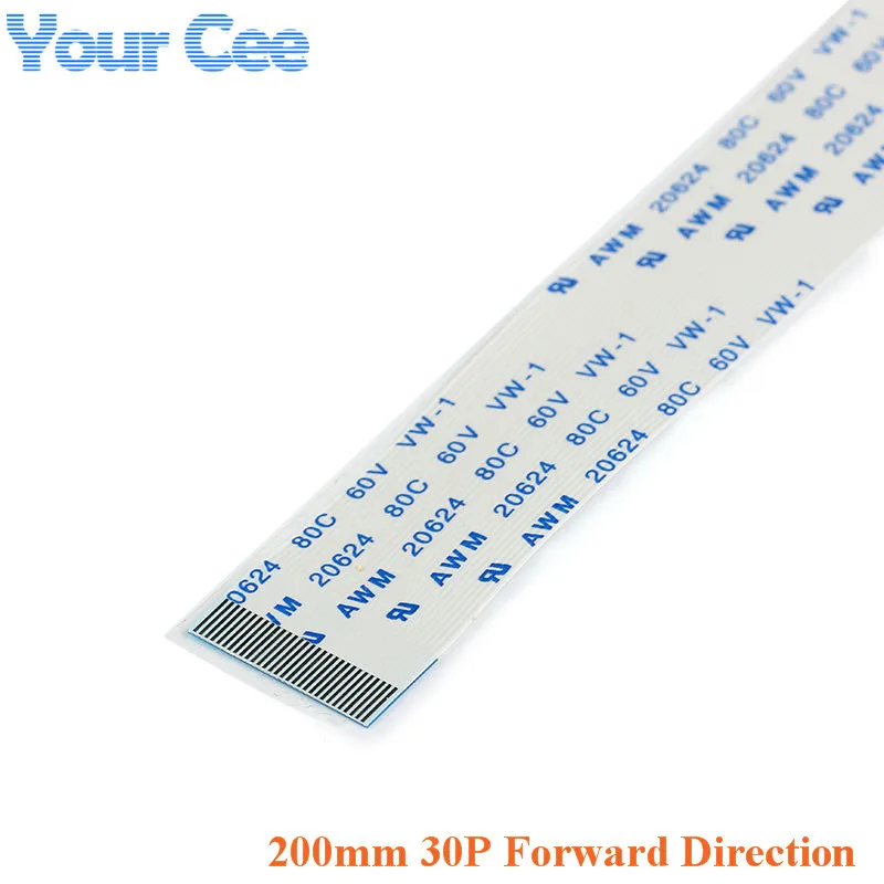 

10 pcs 30 Pins Forward Direction 200mm Length 0.5mm Pitch FFC FPC TTL Ribbon Flat Cable Flex For Camera Touchpad Mouse Pad