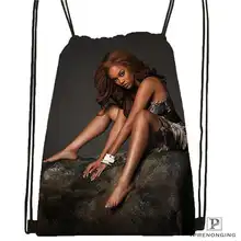 Изготовленная на заказ beyonce@ 1 походная сумка на шнурке для мужчин и женщин милый рюкзак для детей(черная спинка) 31x40 см#20180611-03-142