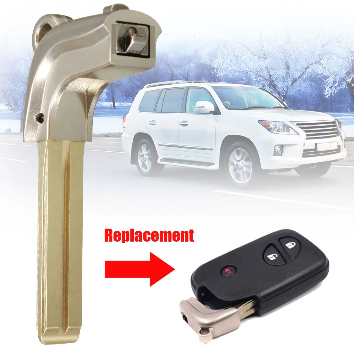 

Uncut Replacement Remote Key Blade Blank For Lexus ES350 GX460 IS250 IS350 LS460 2007 - 2015