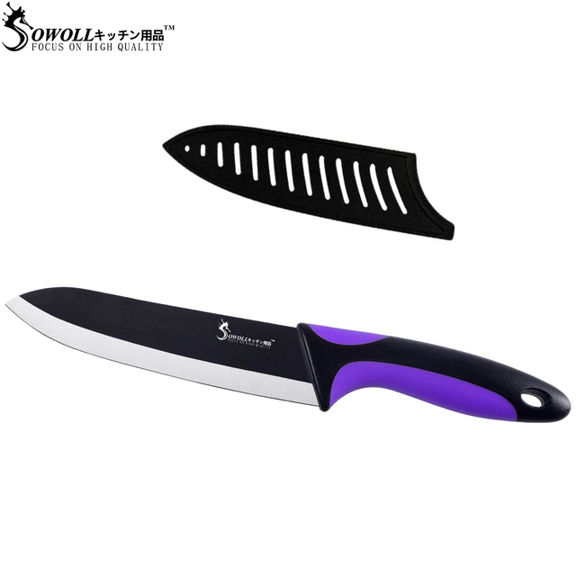 Sowoll Ultra Tajam Profesional 6 Zirkonia Keramik Kitchen Chef Sowoll Ultra Tajam Profesional 6 Zirkonia Keramik Kitchen Chef Knife Hitam Pisau Nyaman Ergonomis Menangani