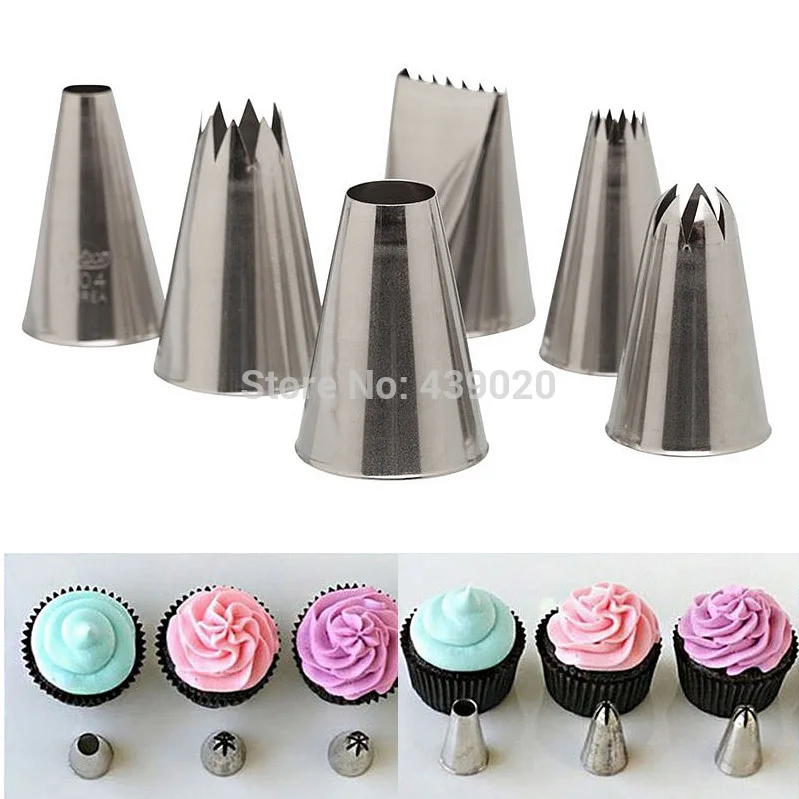 Aliexpress.com : Buy A15 6 pcs/Lot Icing Piping Nozzle ...