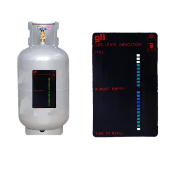 

100pcs by dhl fedex Practical Propane Butane LPG thermometer Fuel Gas Tank Level Indicator Magnetic Gauge Bottle indoor