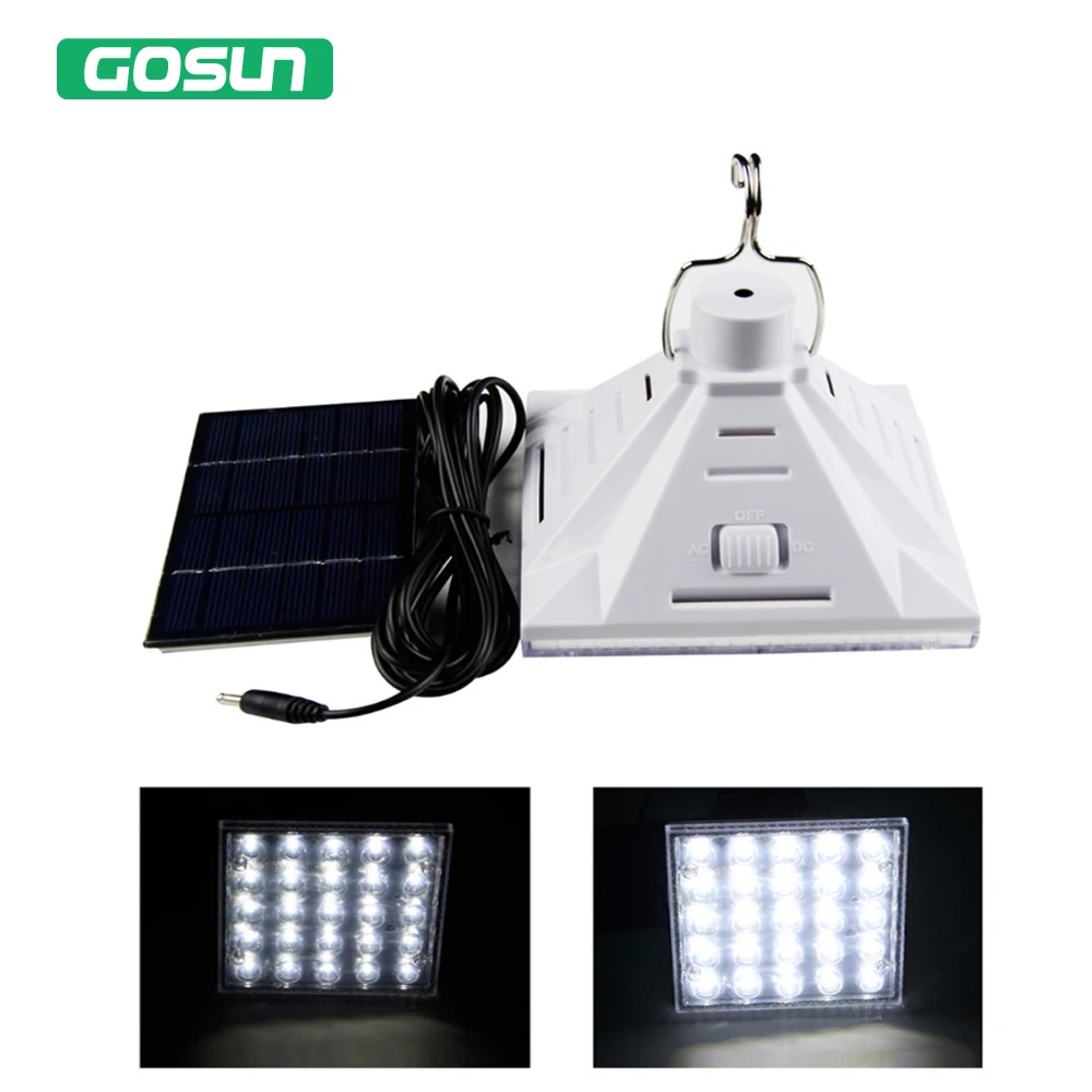 

GOSUN 2W Portable Solar Powered Led Bulb 25 LEDs 6V Led lighting solar panel light for Outdoor Camping Tent Fishing