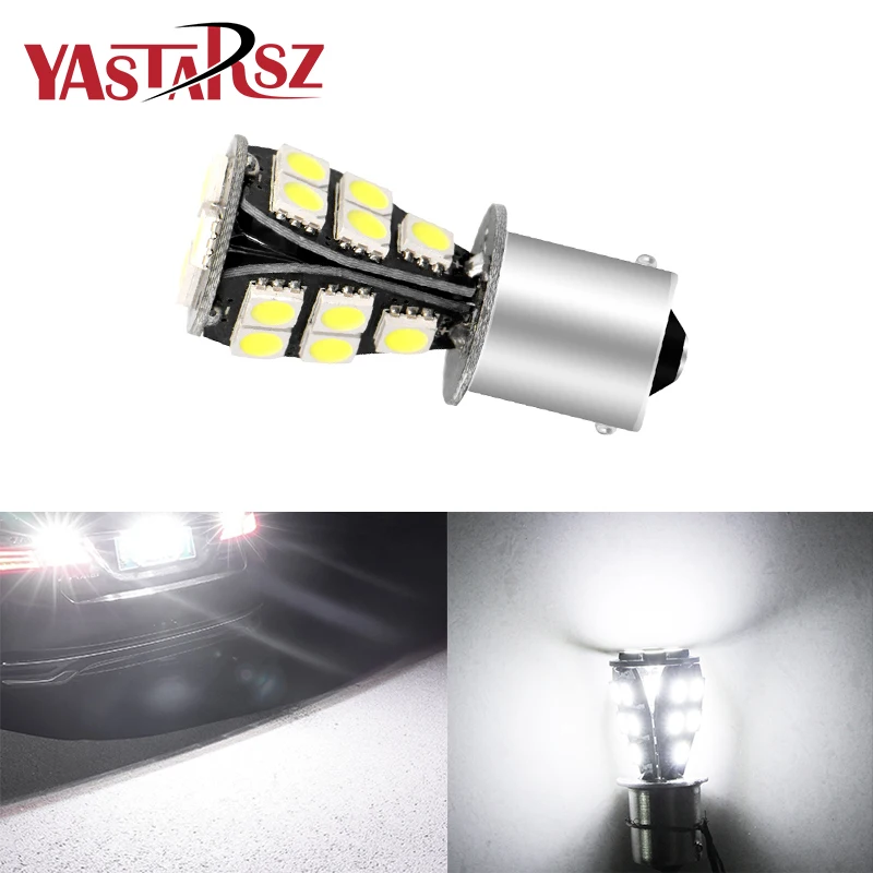 

1 PCS 1156 BAU15S 18 SMD Amber Yellow CANBUS OBC Error Free py21w LED car Bulbs Lamp Turn Signal Lights Car Light Source DC 12V