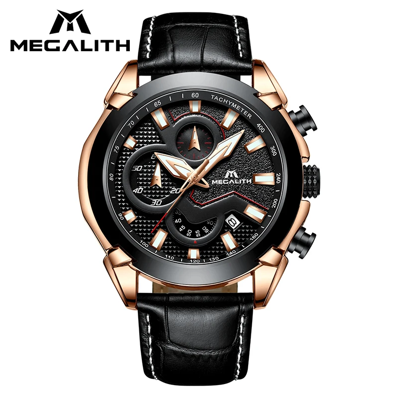 

MEGALITH 15.99$ Watches Mens Sports Chronograph Wrist Watches 2019 Waterproof Date Quartz Watch For Men Clock Relogio Masculino