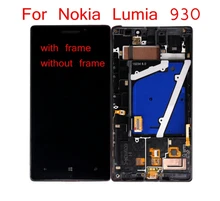 STARDE Replacement LCD For Nokia Lumia 930 LCD Display +Touch Screen Digitizer Assembly With Frame 5 Black color "