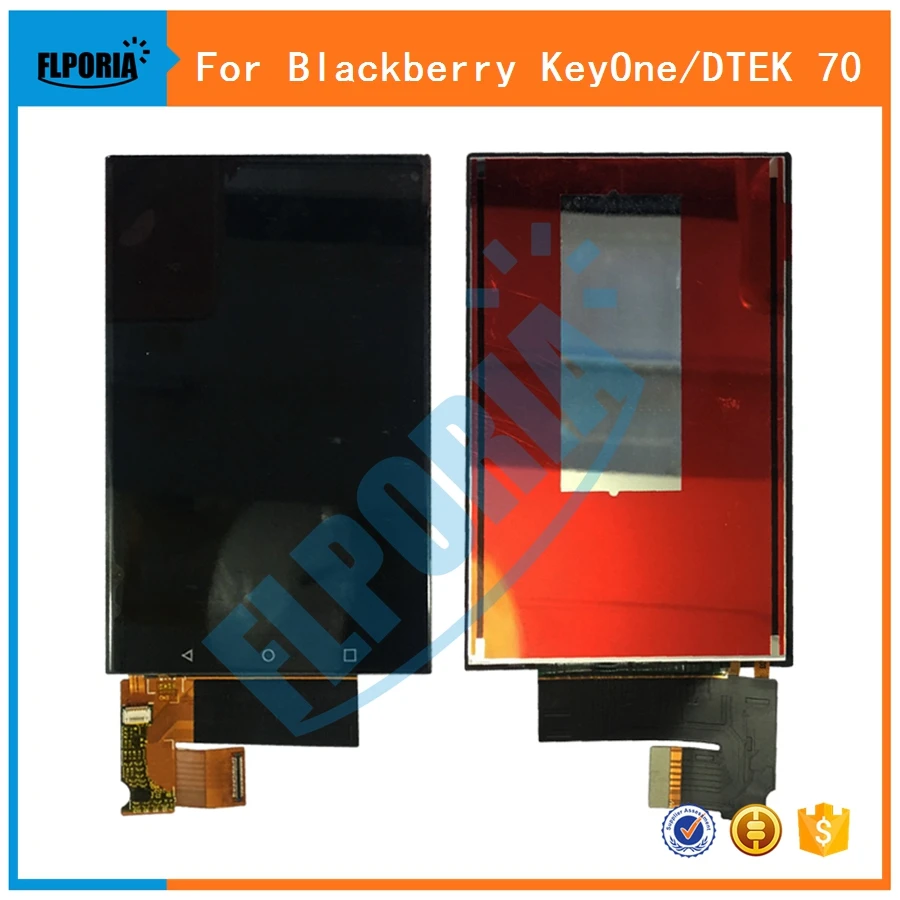 

100% New For Blackberry KEYone KEY one DTEK70 DTEK 70 LCD Display Touch Screen Digitizer Assembly Replacement With Frame