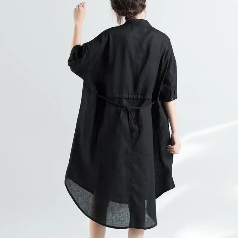 Plus Size 9XL 8XL Half Sleeve Summer Blouse Female